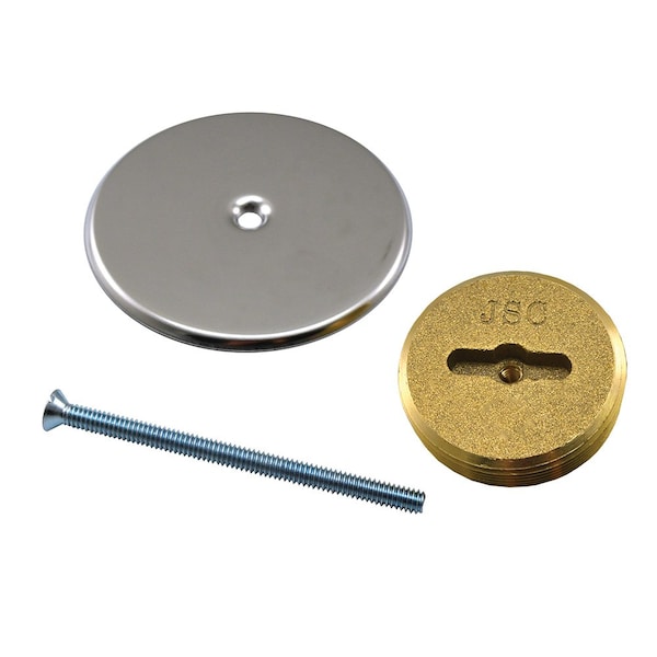 Jones Stephens Extension Cover Set Wall Covers 24 gauge with 1-1/2in. Slotted Plug and 3in. Cover C92151 - main